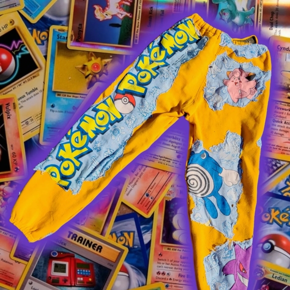 *SOLD* custom vintage Pokemon sweatpants - Picture 2 of 3